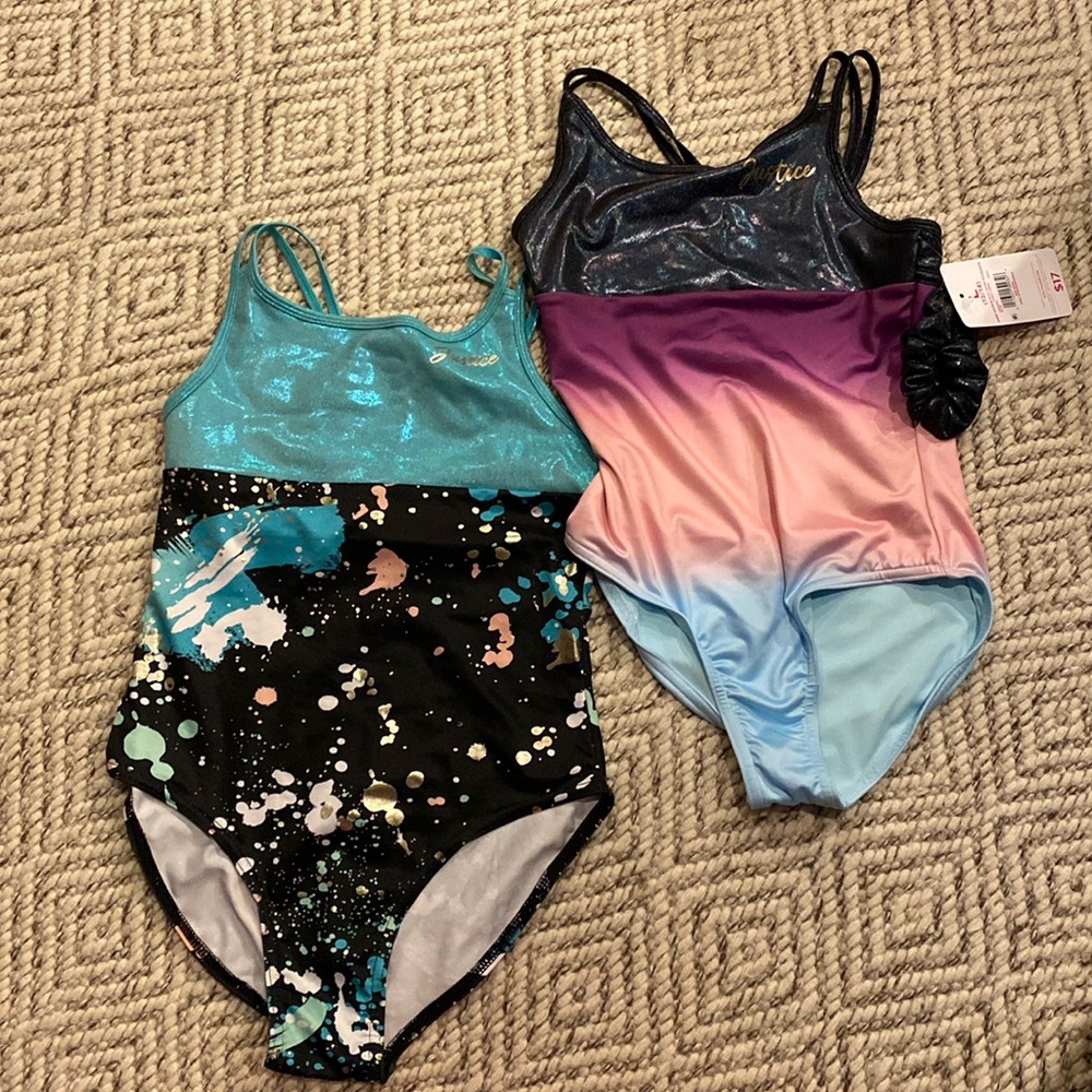 Justice set of 2 leotards